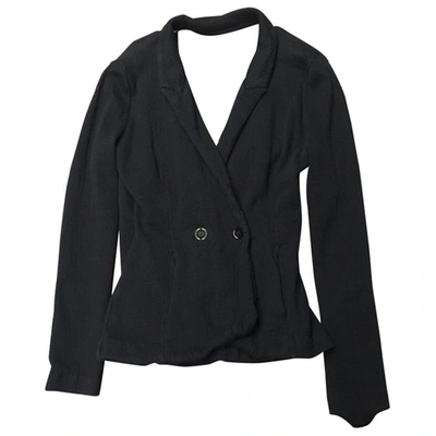 Pre-owned Alexander Wang Cotton Stretch Blazer In Black