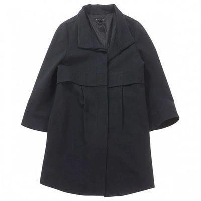Pre-owned Theory Black Wool Coat
