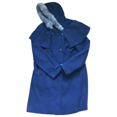 Pre-owned Comptoir Des Cotonniers Coat In Blue
