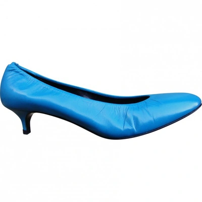 Pre-owned Pierre Hardy Leather Heels In Blue