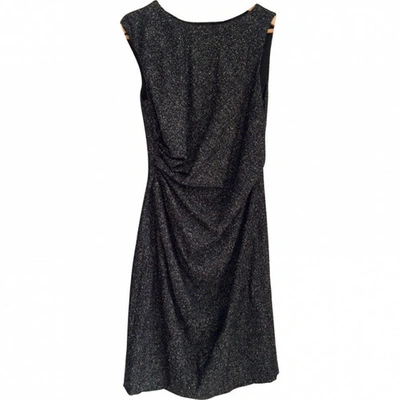 Pre-owned Valentino Silk Mid-length Dress In Anthracite