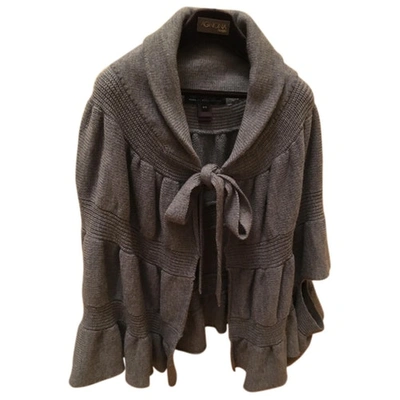 Pre-owned Marc By Marc Jacobs Wool Cape In Grey