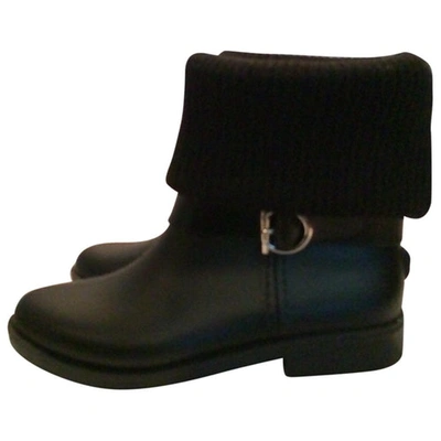 Pre-owned Ferragamo Black Ankle Boots