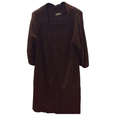 Pre-owned Hoss Intropia Brown Suede Dress