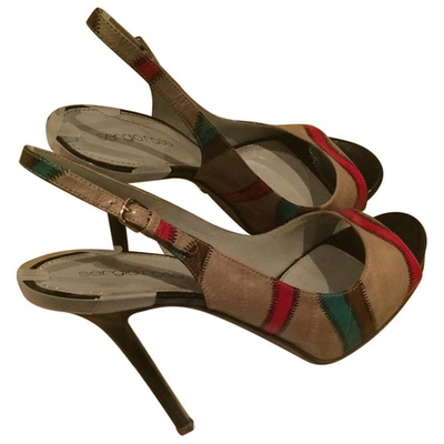 Pre-owned Sergio Rossi Sandals In Multicolour