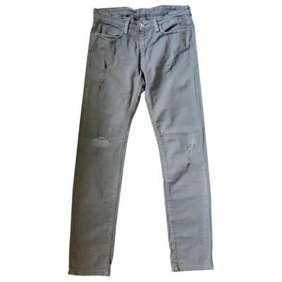 Pre-owned Iro Grey Cotton - Elasthane Jeans