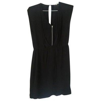 Pre-owned Sandro Black Viscose Dress