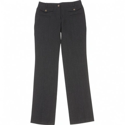 Pre-owned Dolce & Gabbana Black Wool Trousers