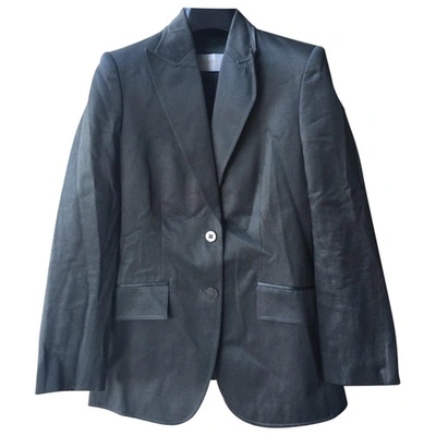 Pre-owned Valentino Work Suit With Skirt In Anthracite