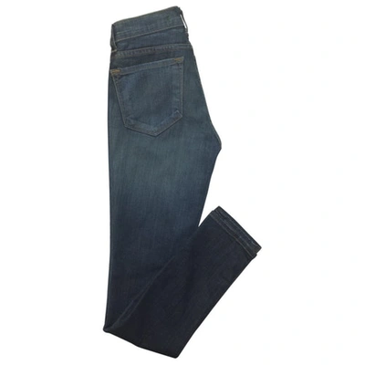 Pre-owned J Brand Slim Jeans In Blue