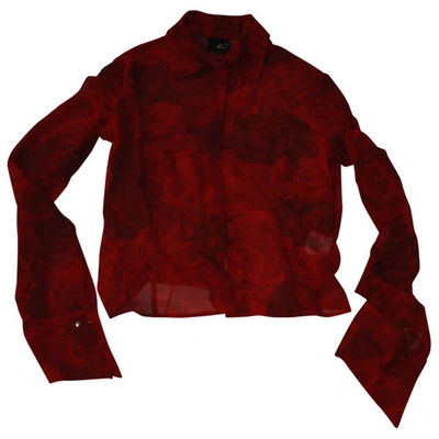 Pre-owned Just Cavalli Blouse In Red
