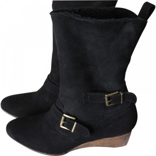 Pre-Owned Vanessa Bruno \n Black Leather Ankle Boots | ModeSens