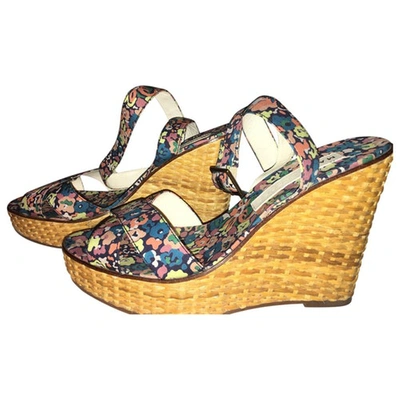 Pre-owned Marc By Marc Jacobs Multicolour Cloth Sandals