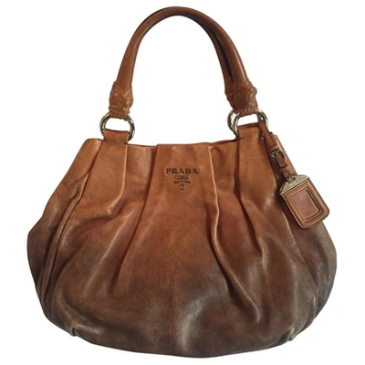 Pre-owned Prada Brown Leather Handbag