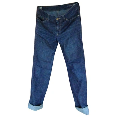 Pre-owned Alexander Mcqueen Trousers In Blue