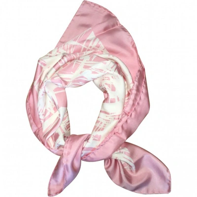 Pre-owned Charvet Silk Handkerchief In Pink