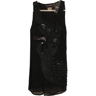Pre-owned Antik Batik Embroidered Dress In Black