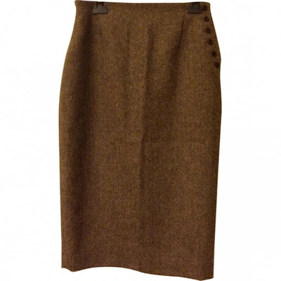 Pre-owned Lk Bennett Lk Bennet  Pencil Skirt In Brown