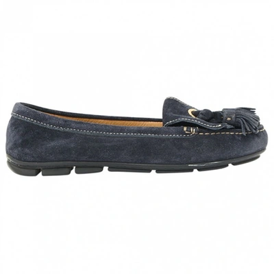 Pre-owned Prada Flats In Blue