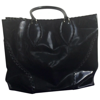 Pre-owned Alaïa Patent Leather Bag In Black