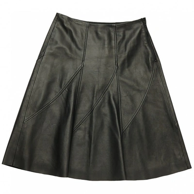 Pre-owned Rag & Bone Black Leather Skirt