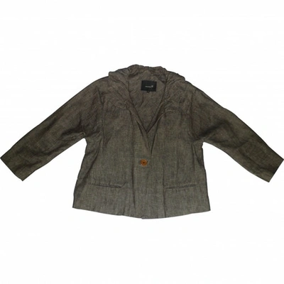 Pre-owned Isabel Marant Linen Short Vest In Brown