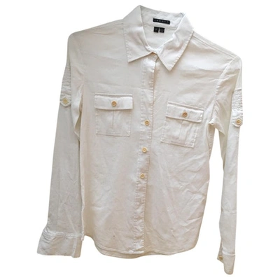 Pre-owned Theory White Linen Shirt