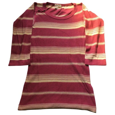 Pre-owned Sonia Rykiel Pink Cotton Top