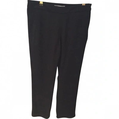 Pre-owned Alexander Wang Straight Trousers In Black