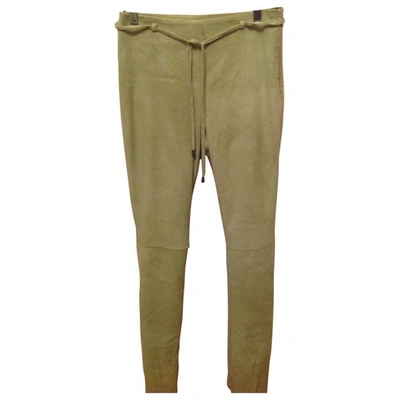 Pre-owned Hoss Intropia Slim Pants In Green