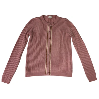 Pre-owned Valentino Wool Cardigan In Pink