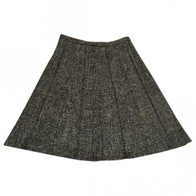 Pre-owned Piazza Sempione A Line Skirt In Anthracite