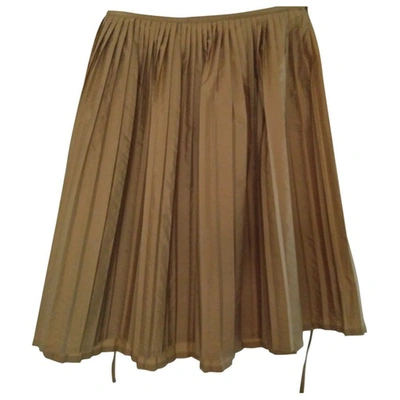 Pre-owned Neil Barrett Skirt In Camel