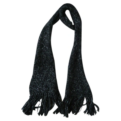 Pre-owned Emporio Armani Black Wool Scarf