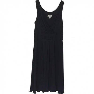 Pre-owned Moschino Cheap And Chic Silk Mid-length Dress In Black