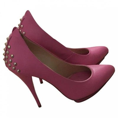 Pre-owned Mcq By Alexander Mcqueen Leather Heels In Pink