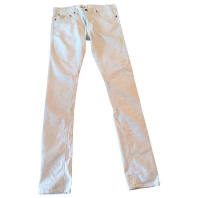 Pre-owned April77 White Cotton - Elasthane Jeans