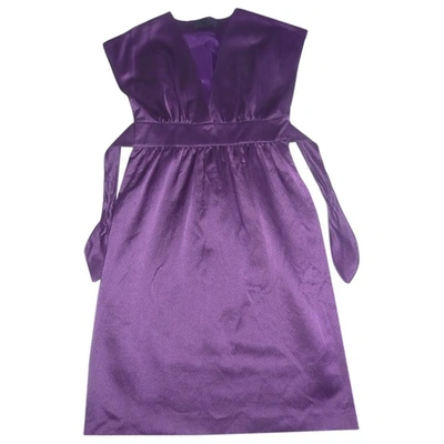Pre-owned Derek Lam Purple Silk Dress