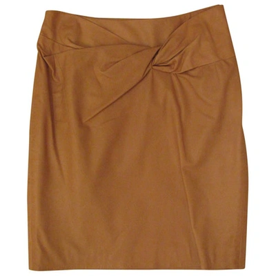 Pre-owned 3.1 Phillip Lim / フィリップ リム Leather Mid-length Skirt In Camel
