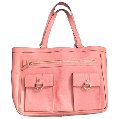 Pre-owned Gucci Leather Handbag In Pink