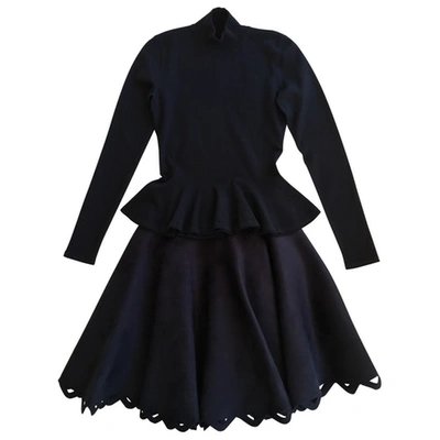 Pre-owned Alaïa Wool Skirt In Blue