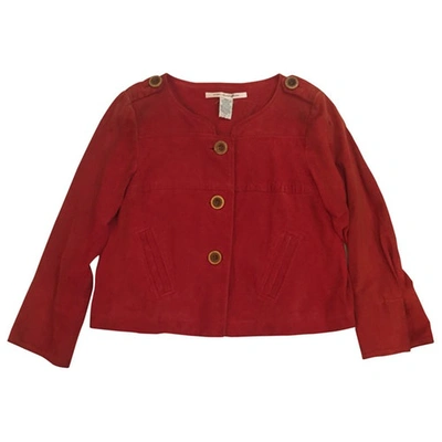 Pre-owned Diane Von Furstenberg Short Vest In Red