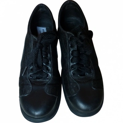 Pre-owned Sonia Rykiel Canvas Trainers In Black