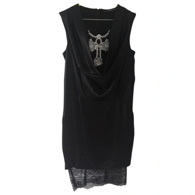 Pre-owned Givenchy Silk Mini-dress In Black