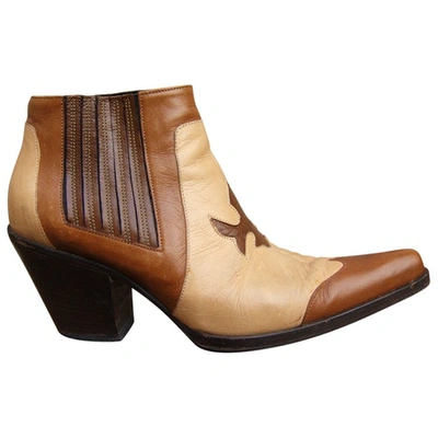 Pre-owned Sartore Cowboy Boots In Multicolour