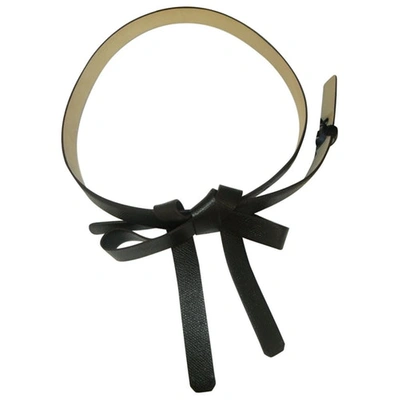 Pre-owned Aquilano Rimondi Black Leather Belt