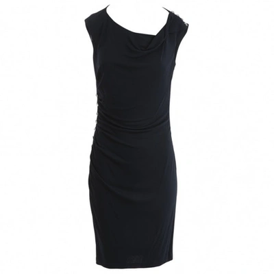 Pre-owned Azzaro Mid-length Dress In Navy