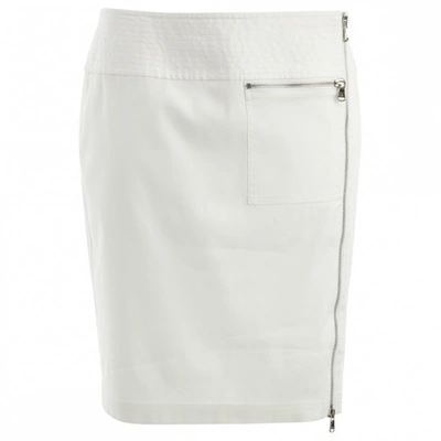 Pre-owned Ralph Lauren Mini Skirt In White