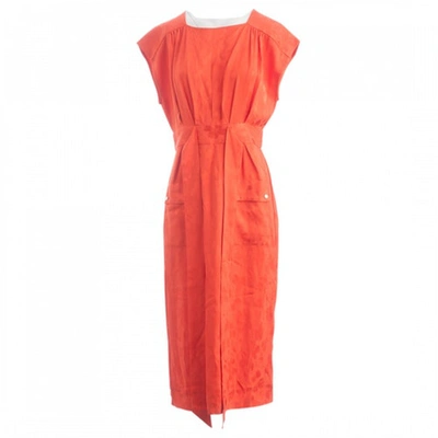 Pre-owned Matthew Williamson Long Gown In Orange