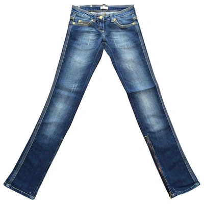 Pre-owned Pinko Slim Jeans In Blue